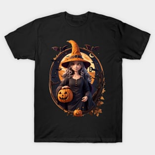 Orange hat witch T-Shirt